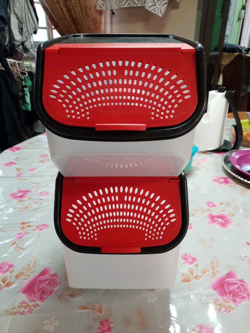 Tupperware Onion Garlic Keeper..5ltr & 3ltr, TV & Home Appliances, Kitchen Appliances on Carousell