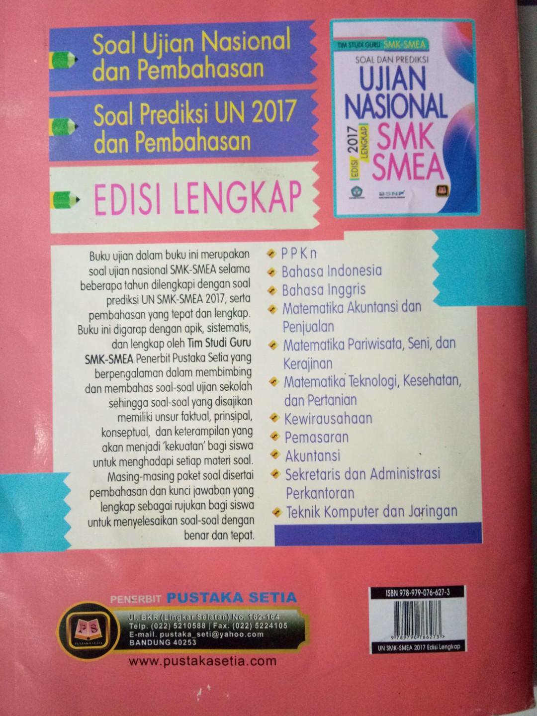 Un Smk Edisi Lengkap Books Stationery Textbooks On Carousell