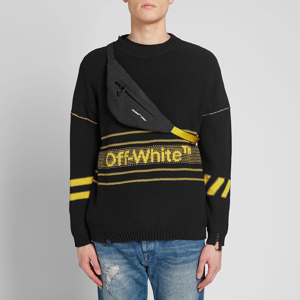 Off white black denim waist 2025 bag