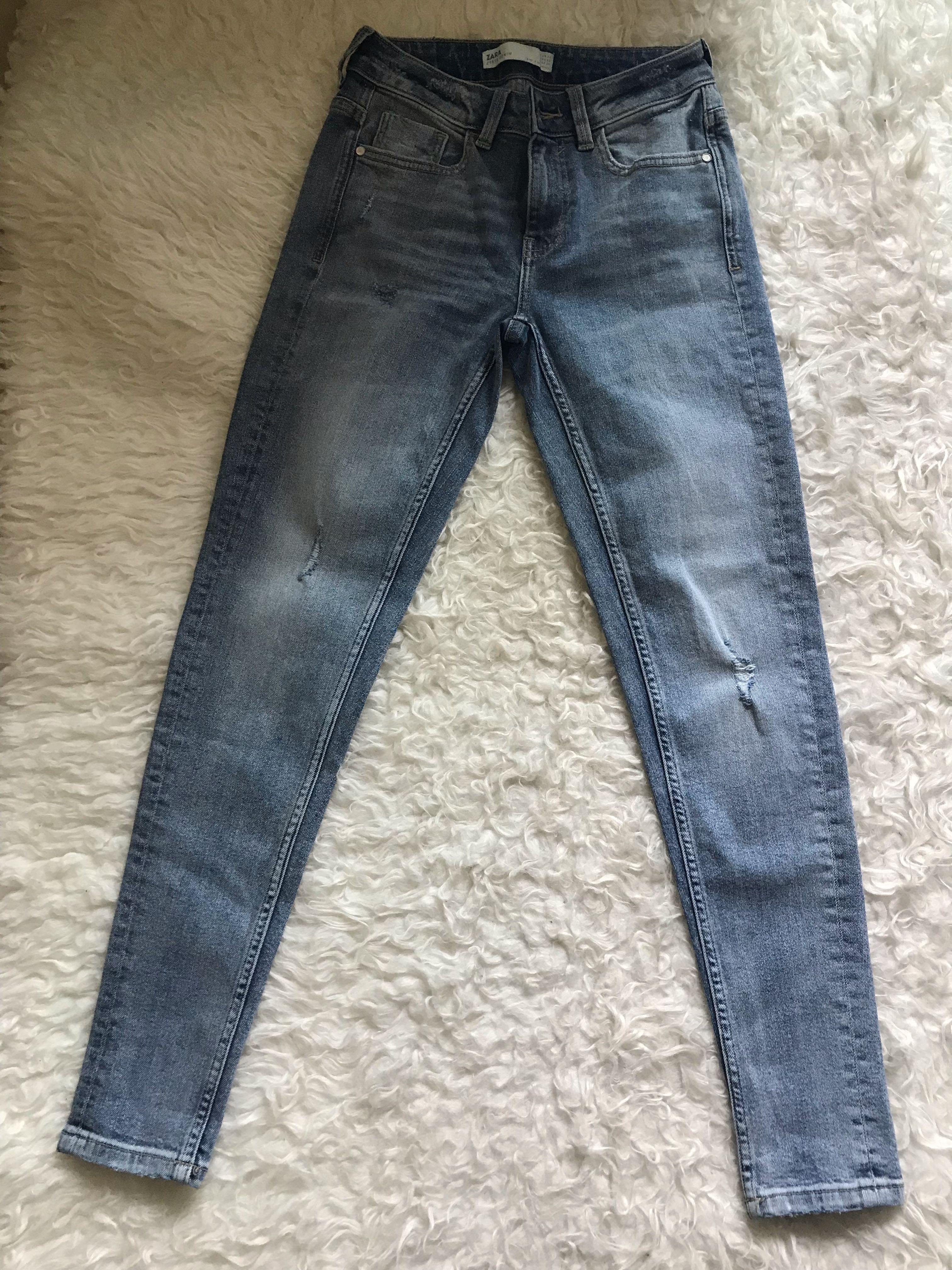 Zara denim authentic, Fesyen Pria, Pakaian , Bawahan di Carousell