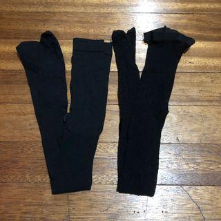 2 Pairs of Black Stockings