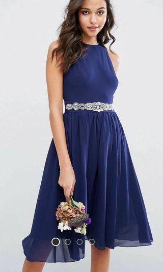 TFNC WEDDING Embellished Midi Dress