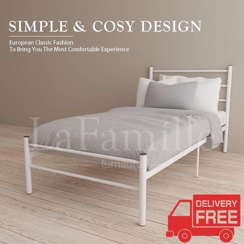 3v powder coat metal discount bed frame