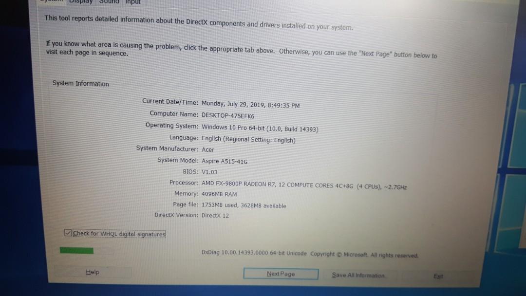 Acer Aspire 5 Amd Quad Core Fx 9800p Gaming Laptop Computers Tech Laptops Notebooks On Carousell