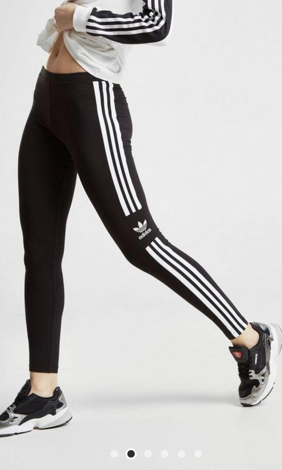 adidas 3 stripe trefoil leggings