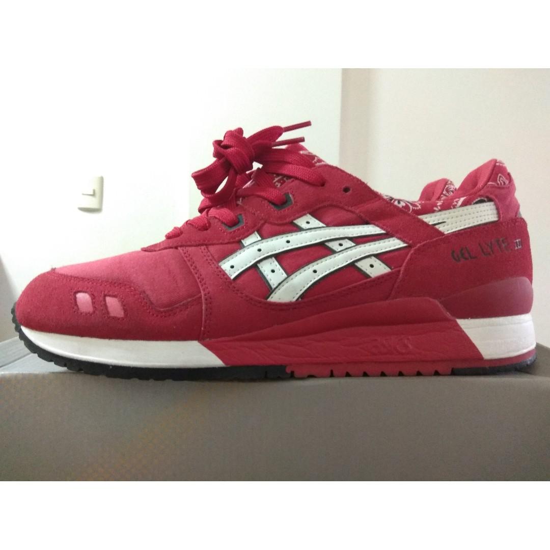 asics red bandana