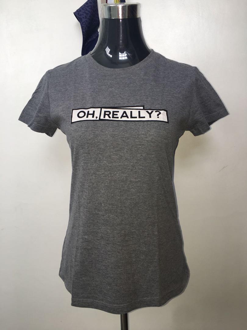 Bench Grey Graphic Tee Women S Fashion Women S Clothes Tops On
