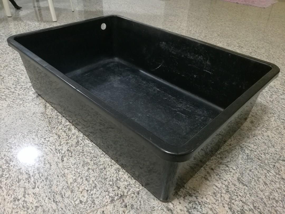 Black Plastic Fish Tank, Pet Supplies, Homes & Other Pet Accessories on