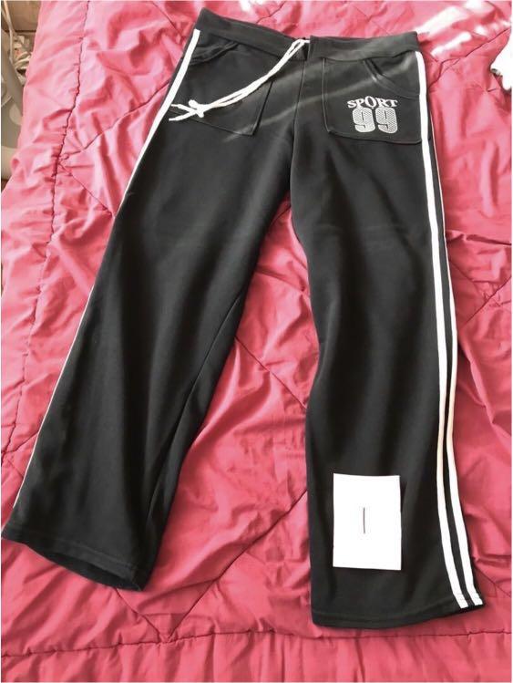 three quarter track pants womens