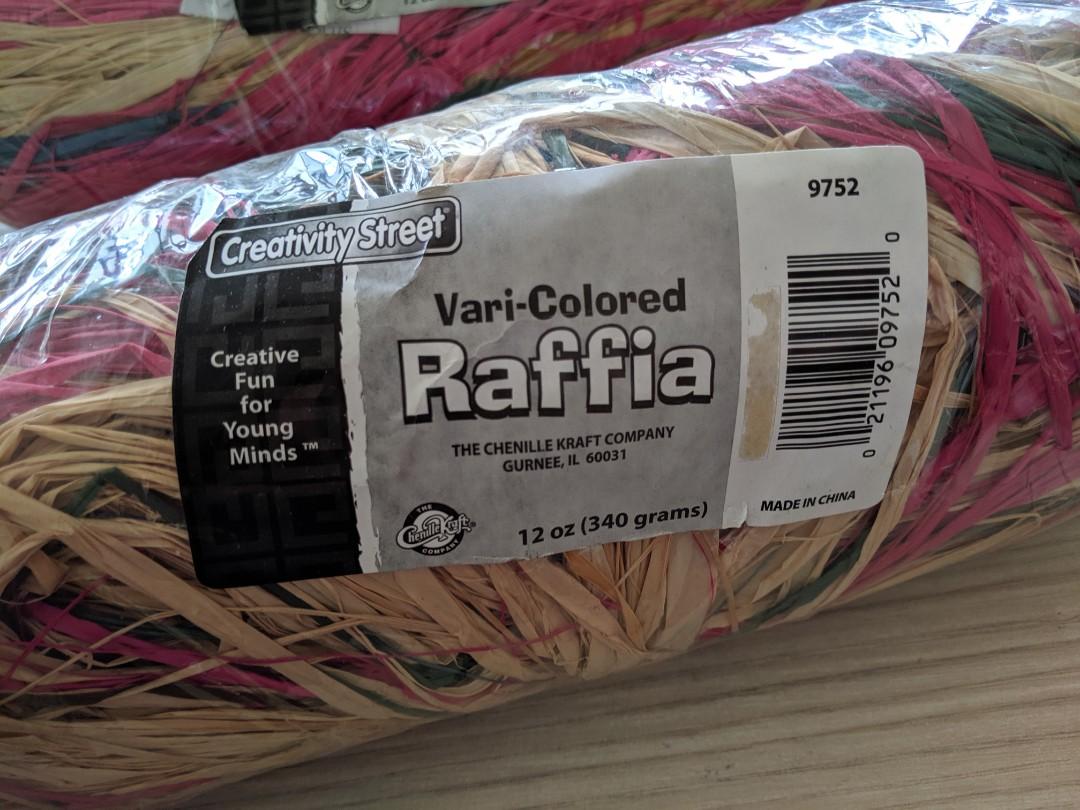 coloured raffia