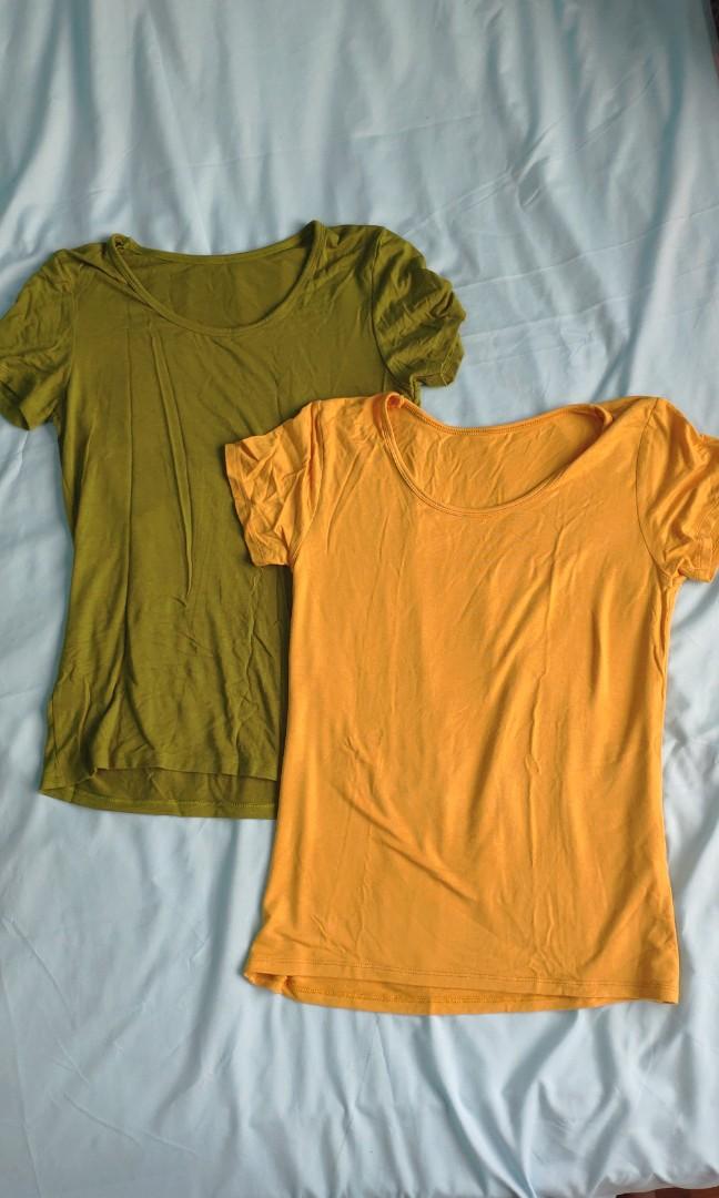 dark yellow womens tops