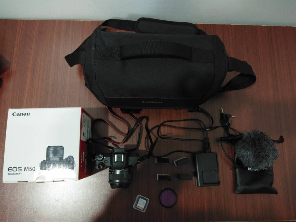 Canon M50 Full Set 90 New And Boya By Mm1 Mic Sell Set Only Photography On Carousell