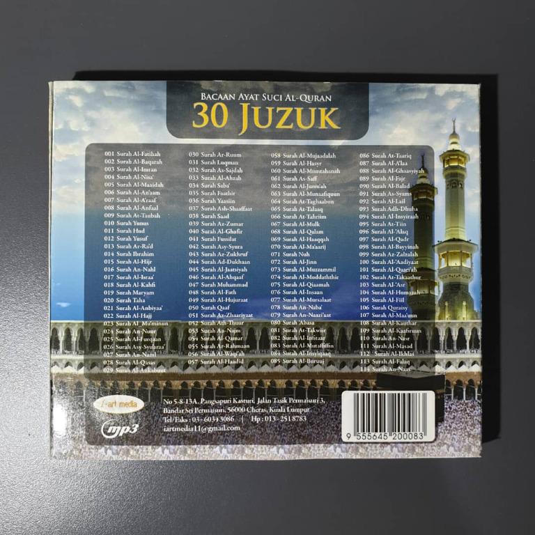 Cd Bacaan Ayat Suci Al Quran 30 Juzuk Syeikh Maher Al Muaiqly Music Media Cd S Dvd S Other Media On Carousell