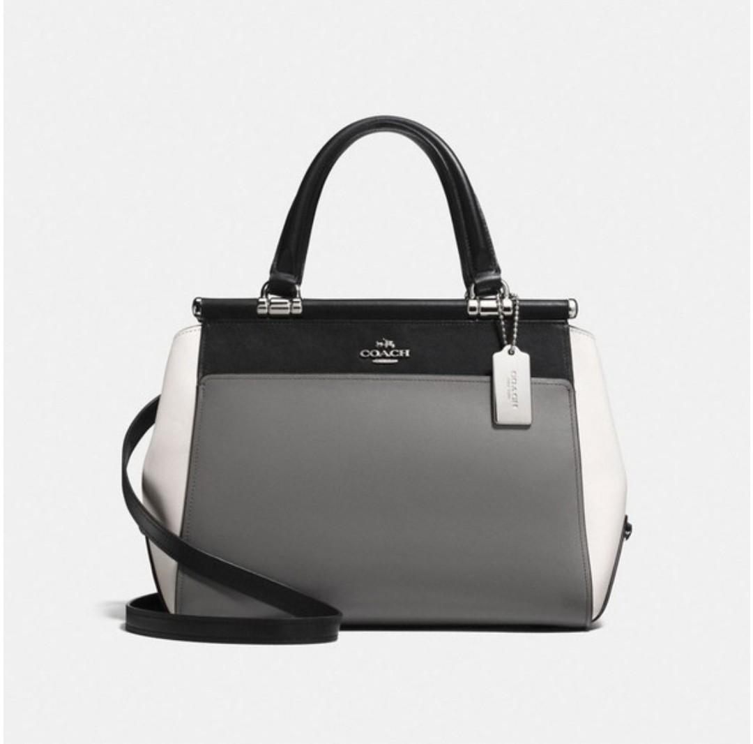 NEGO Coach x Selena Gomez GRACE BAG In Colorblock Heather Grey