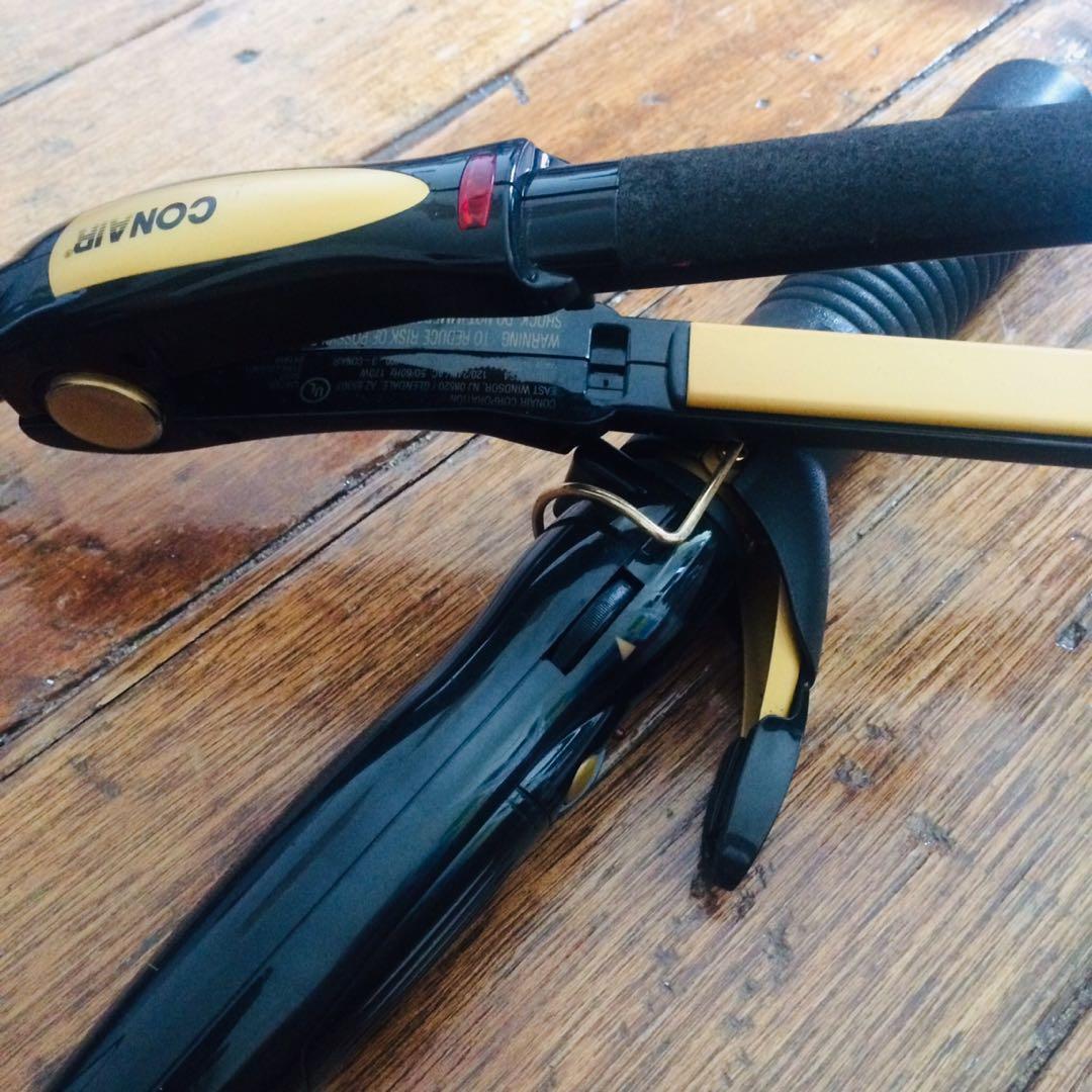 Conair flatiron and hair curler (Category: Hair) located in Pasay City. Submitted by xtofxtof (Listing ID 243895555, Image 2). Description: Conair flat iron and hair curler (1 inch). Straight from the US. Seldom to never used. .