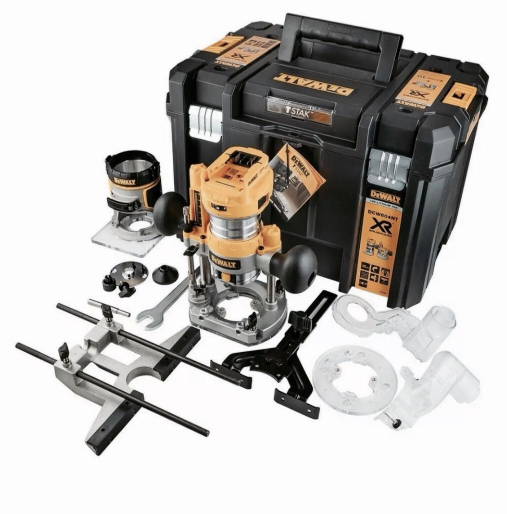 Dewalt Dcw604nt Xj Dcw604nt 18v Xr 1 4 Cordless Router Body With