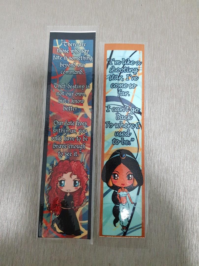 Disney Princess Bookmarks Books Stationery Stationery On Carousell