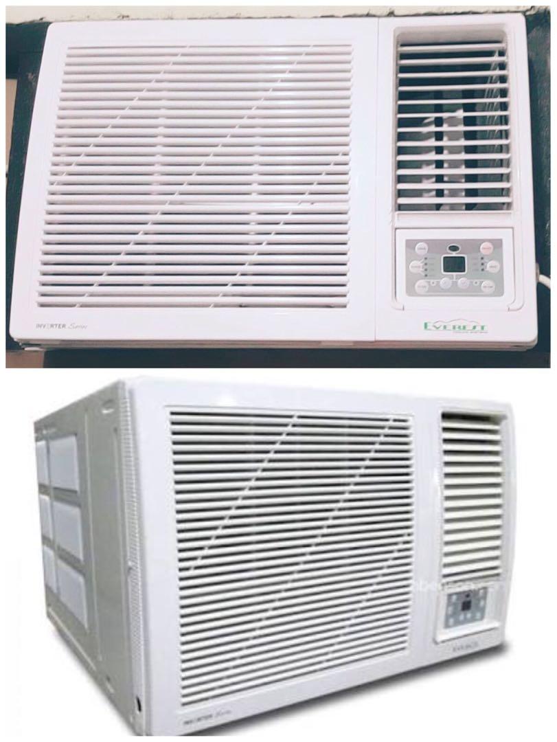 Everest 1 0 Hp Window Type Inverter Aircon Home Furniture Home Appliances Air Conditioning And Heating On Carousell