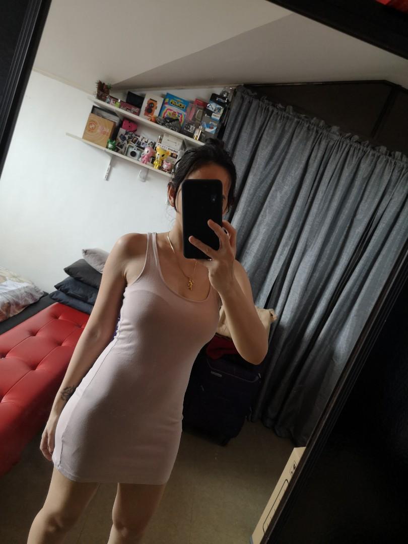 Eyelet Wrap Dress + Nude Bodycon Set (Category: Dresses) located in Cavite. Submitted by maiasstuff (Listing ID 243843506, Image 2). Description: Can fit XS to Small frame All items are in very good condition SOLD AS SET Selling really low; Prices are fixed. We will give discounts on bulk buy. RFS: We are migrating this Sept! 😬.