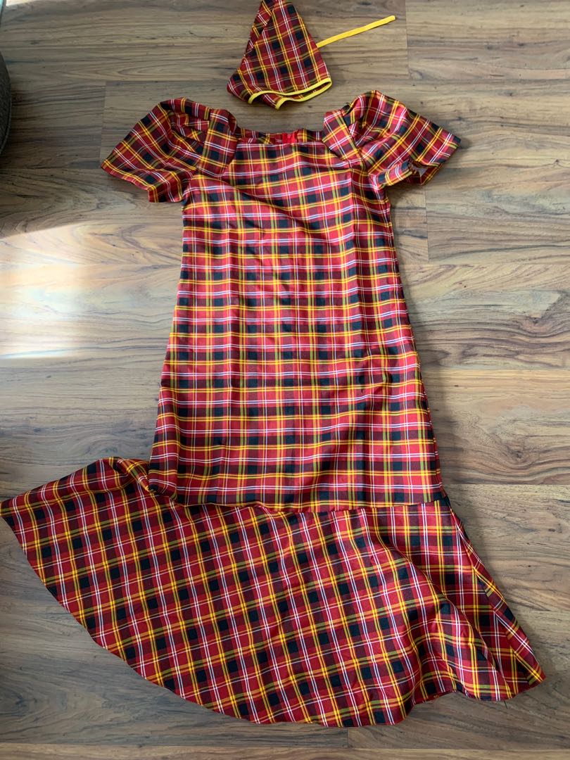 Filipiniana costume with headdress 