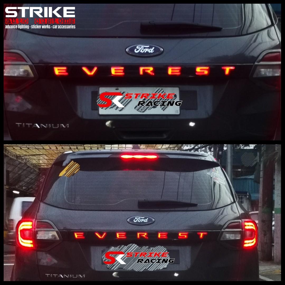 Ford Everest Rear Trunk Garnish With Led Brake Light Free Install Car Parts Accessories Body Parts And Accessories On Carousell