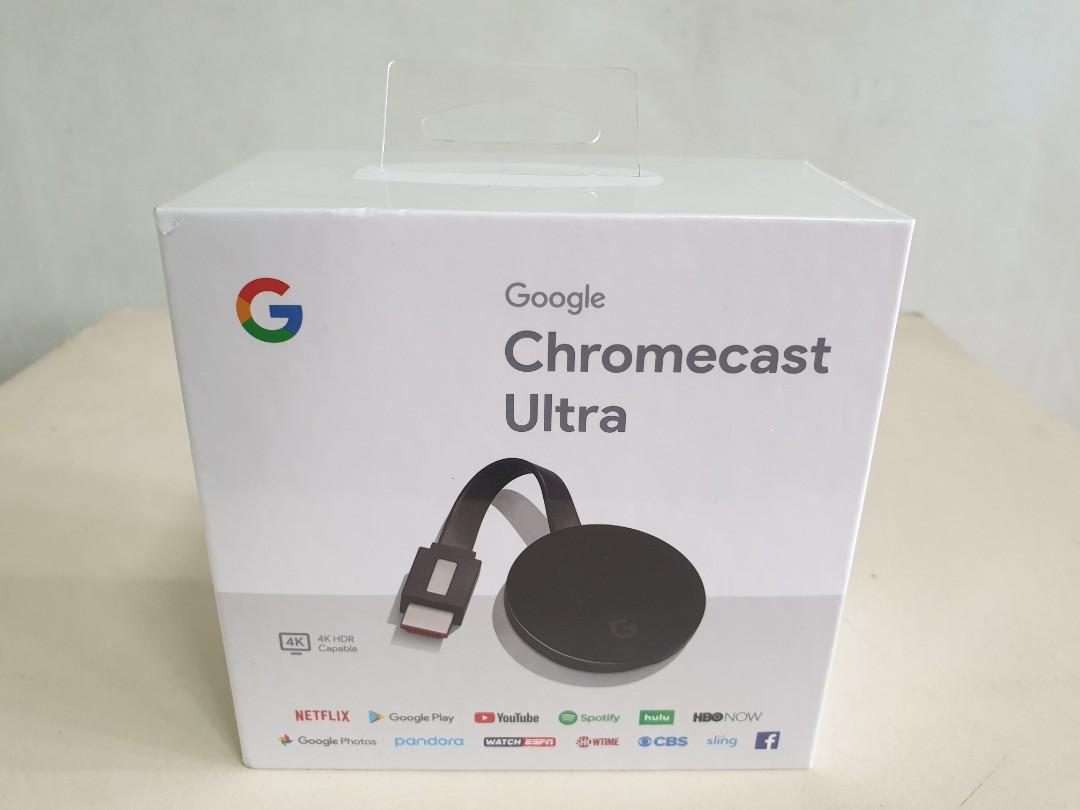 Google Chromecast Ultra (4K HDR Capable, Brand New Sealed), TV & Home Appliances, & Entertainment, Entertainment Systems & Smart Home Devices on Carousell