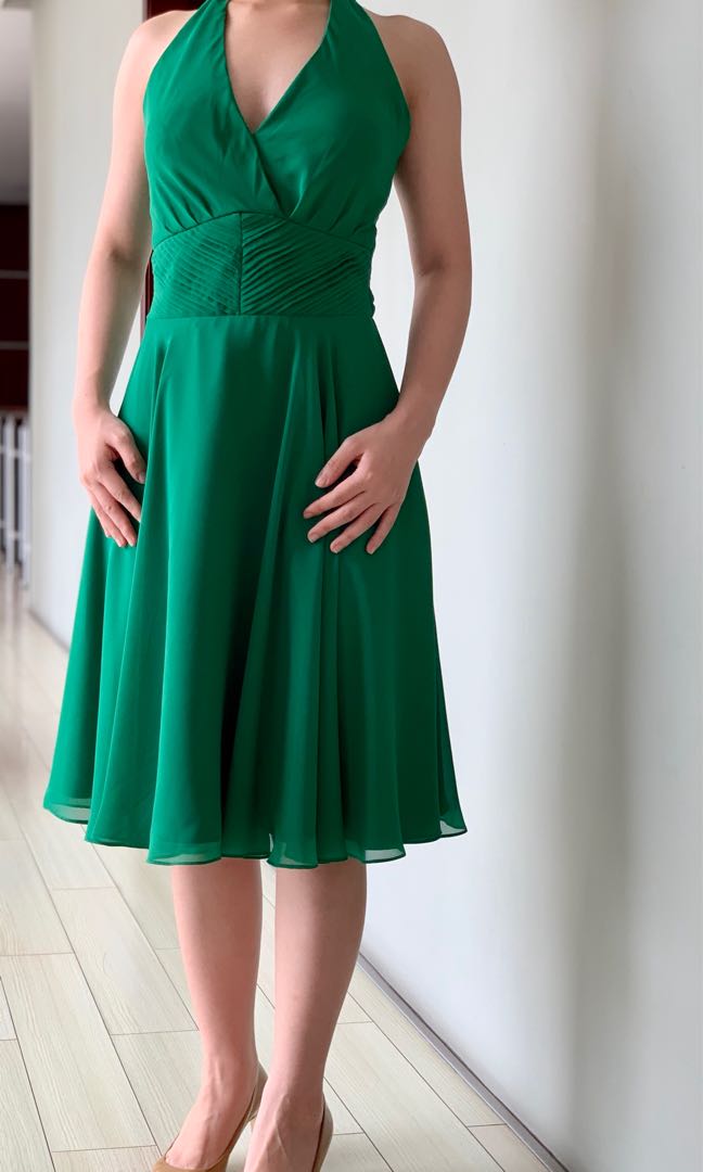GREEN SEMI Formal Dress