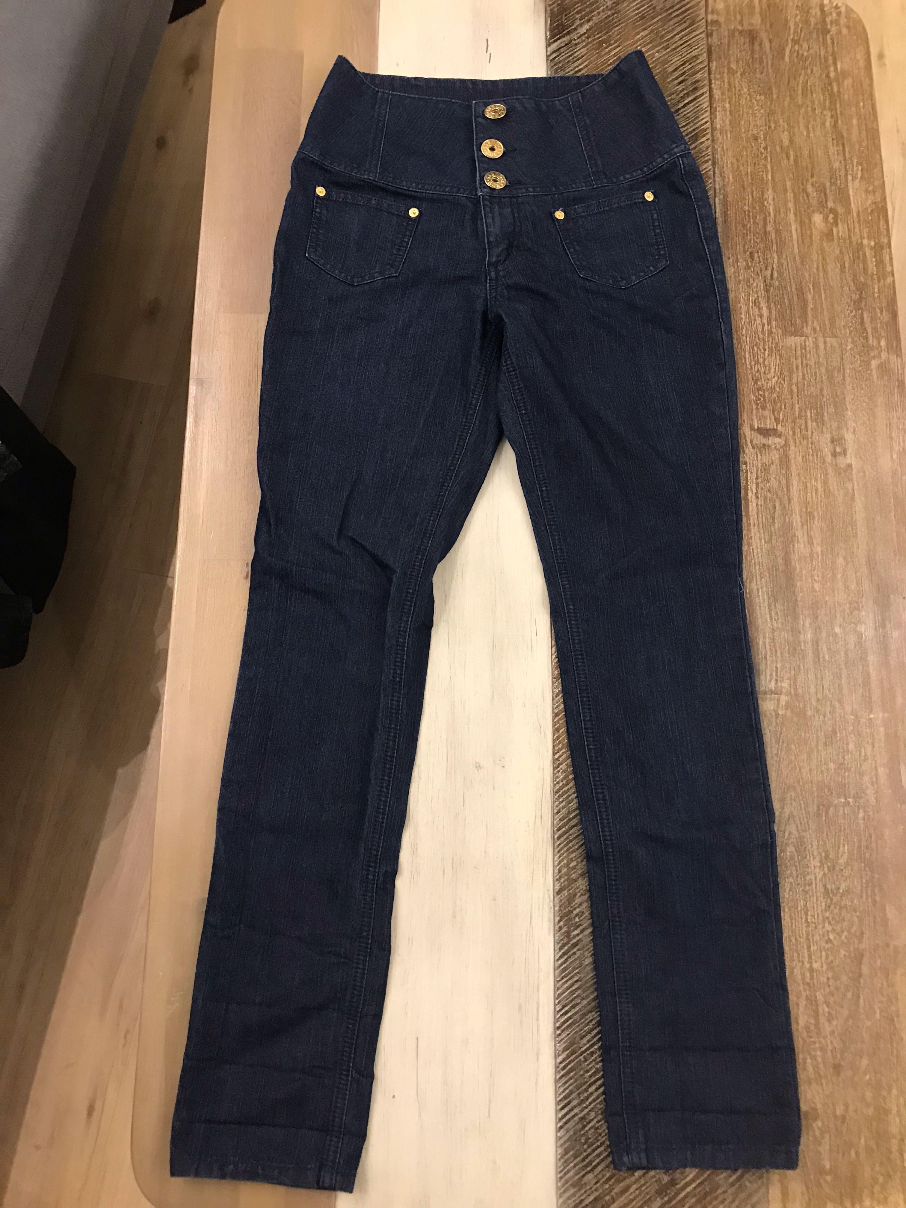 guess high waisted black jeans