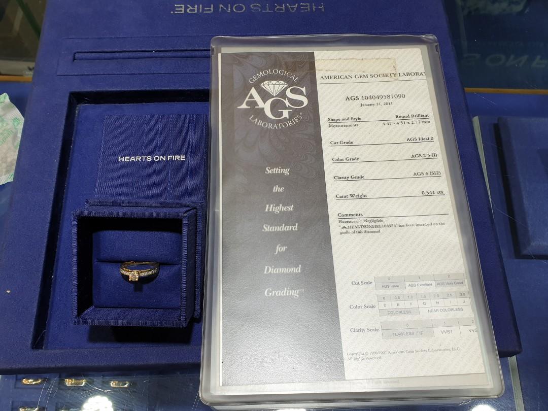 HABIB JEWEL RING HEARTS ON FIRE DIAMOND Luxury Accessories on Carousell