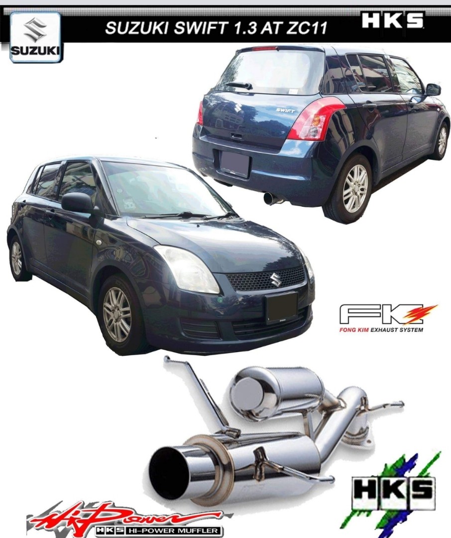 HKS Exhaust for Suzuki Swift, Car Accessories, Accessories on Carousell