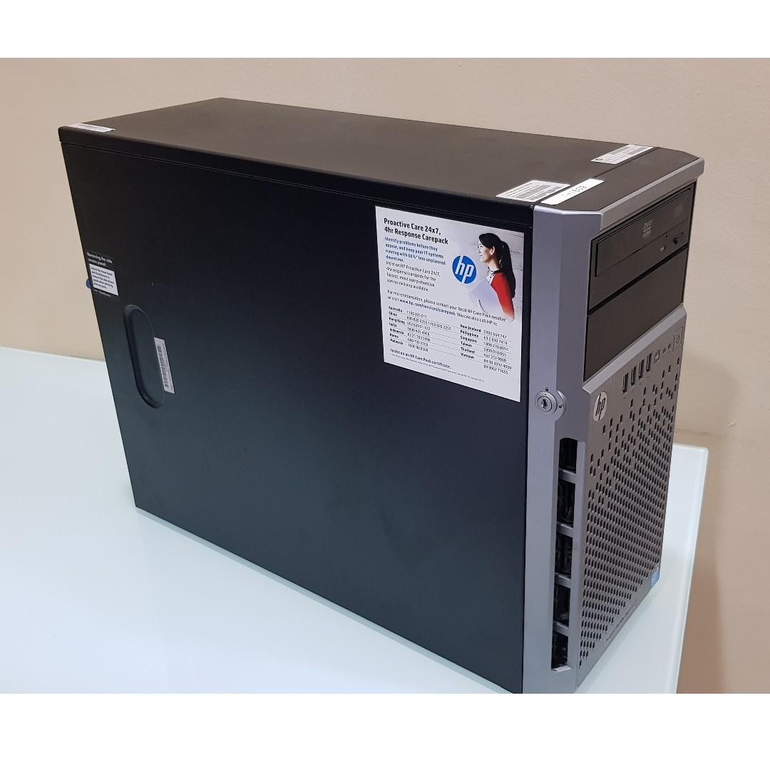 Hp Proliant Ml310e Gen 8 V2 Mirco Atx Tower 4u Electronics Computers Others On Carousell