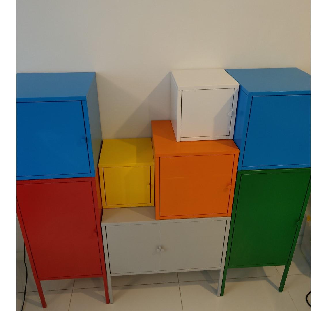 Image showcasing IKEA Lixhult various colours cabinets , Furniture & Home Living ...