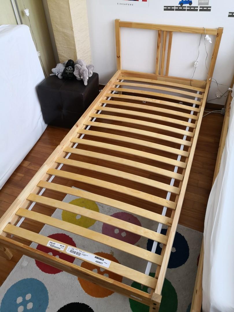 Ikea Single Bed Frame FJELLSE 90x200cm, Furniture & Home Living