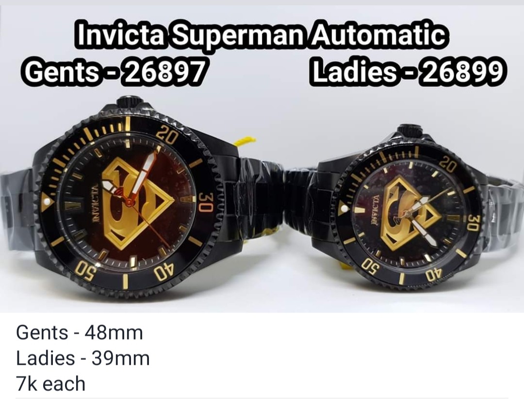 Invicta Superman Automatic 26897 M And 26899 F Luxury Watches On Carousell