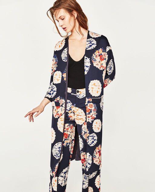 trf outerwear kimono