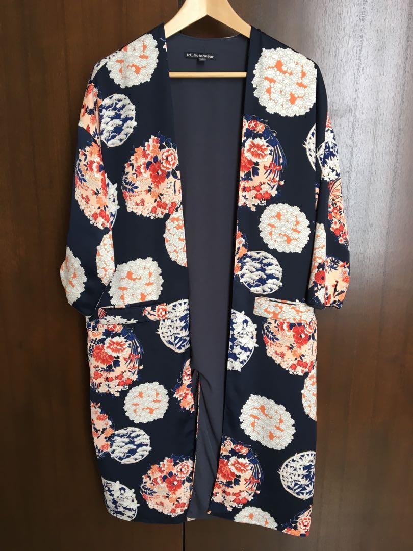 trf outerwear kimono