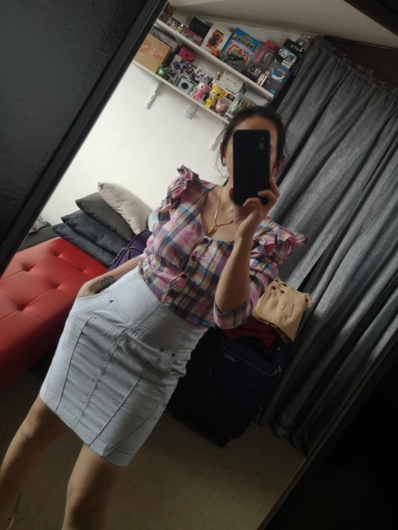 Korean Top + Zara Skirt Set (Category: Skirts) located in Cavite. Submitted by maiasstuff (Listing ID 243904360, Image 1). Description: Sold as set Can fit XS to Small frame All items are in very good condition Selling really low; Prices are fixed. We will give discounts on bulk buy. RFS: We are migrating this Sept! 😬.