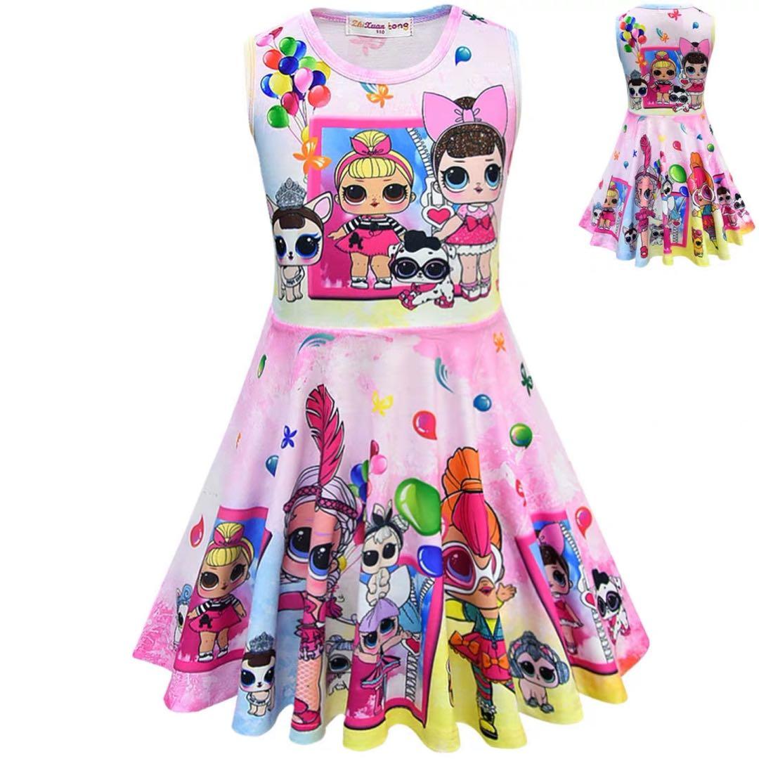 Little Lol Dress Gfd871 Size 100cm 110cm 120cm 130cm 140cm