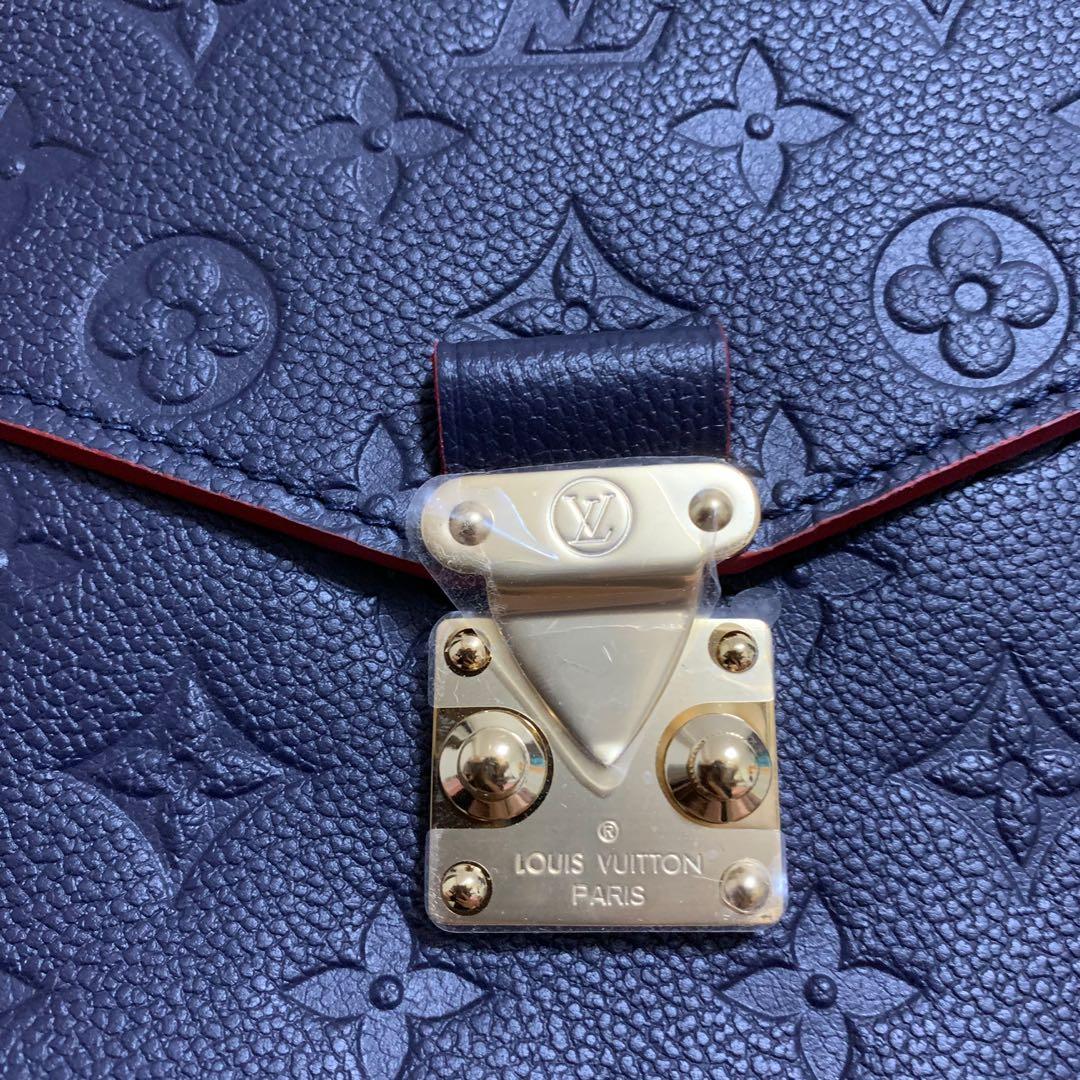 LV Pochette Metis Navy Blue Empreinte Leather