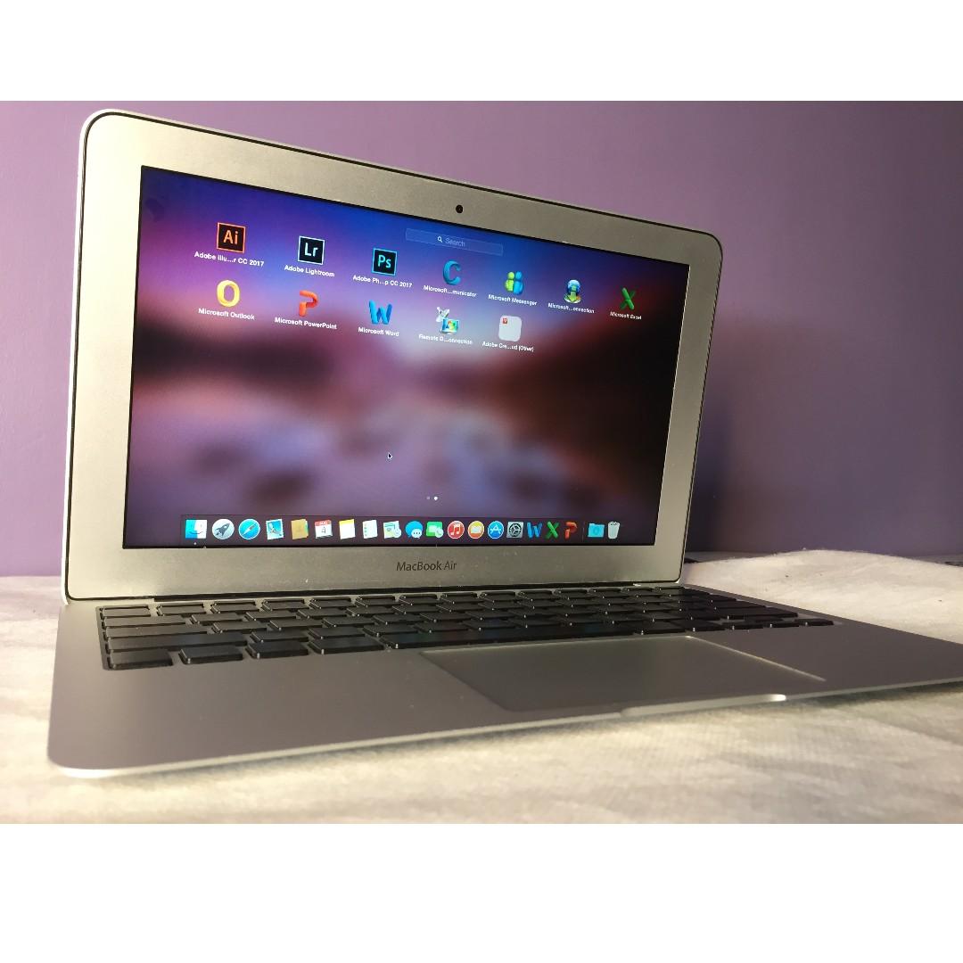 Macbook Air 11 Inch Late 10 Pre Installed With Ms Office Adobe Cc Photoshop Illustrator Lightroom Computers Tech Laptops Notebooks On Carousell