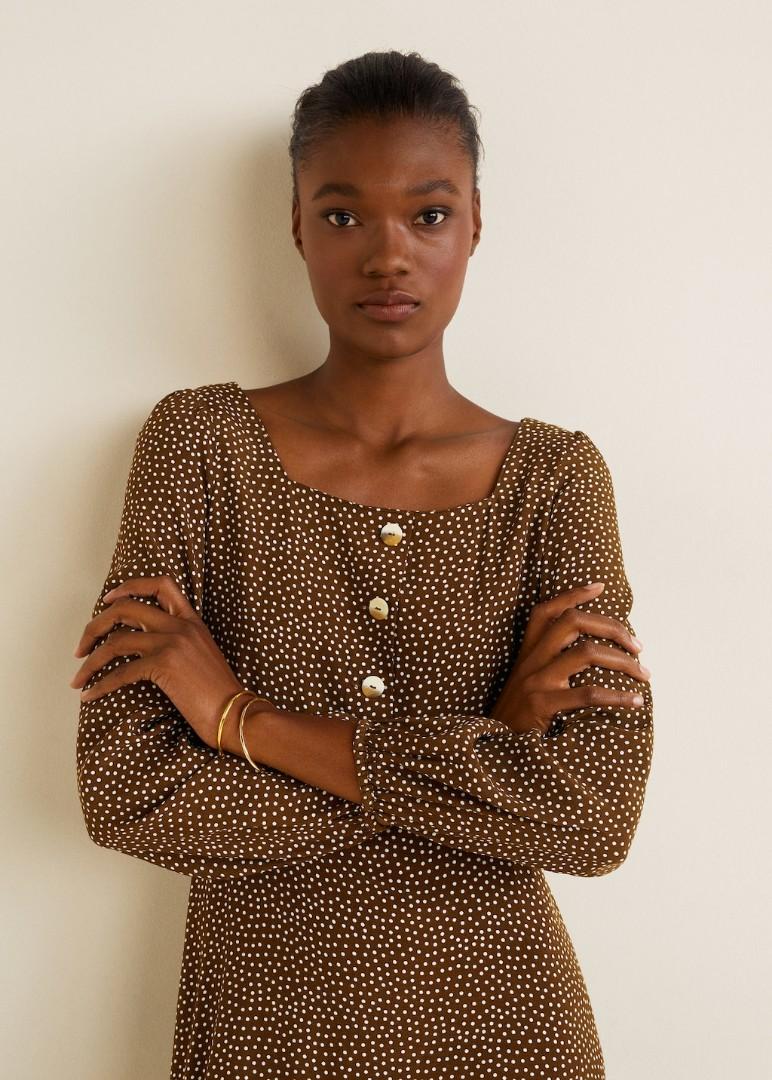 Mango brown polka dot midi dress, Women's Fashion, Dresses & Sets, Dresses on Carousell Mango brown polka dot midi dress, Women's Fashion, Dresses & Sets, Dresses on Carousell