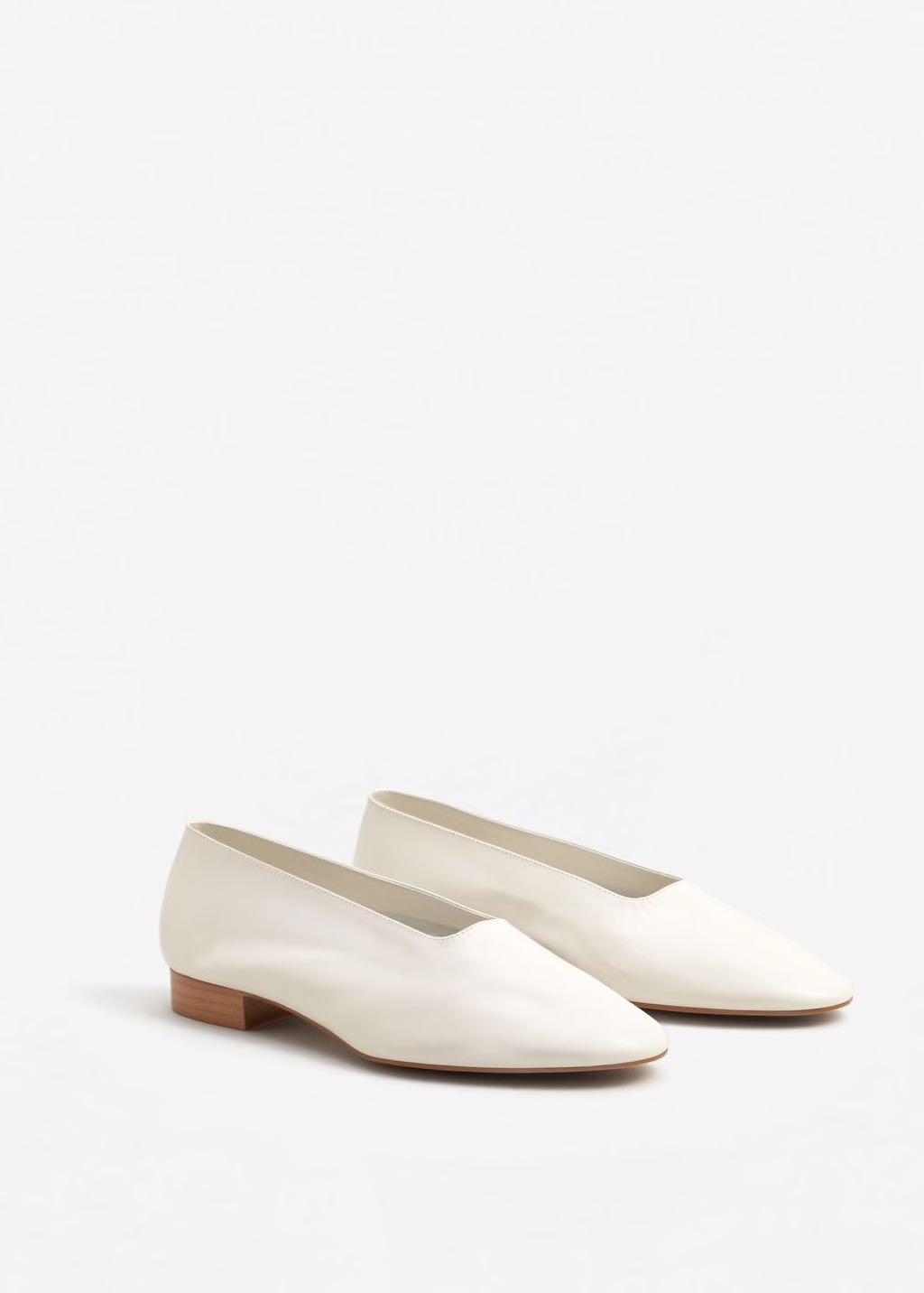 mango white leather shoes