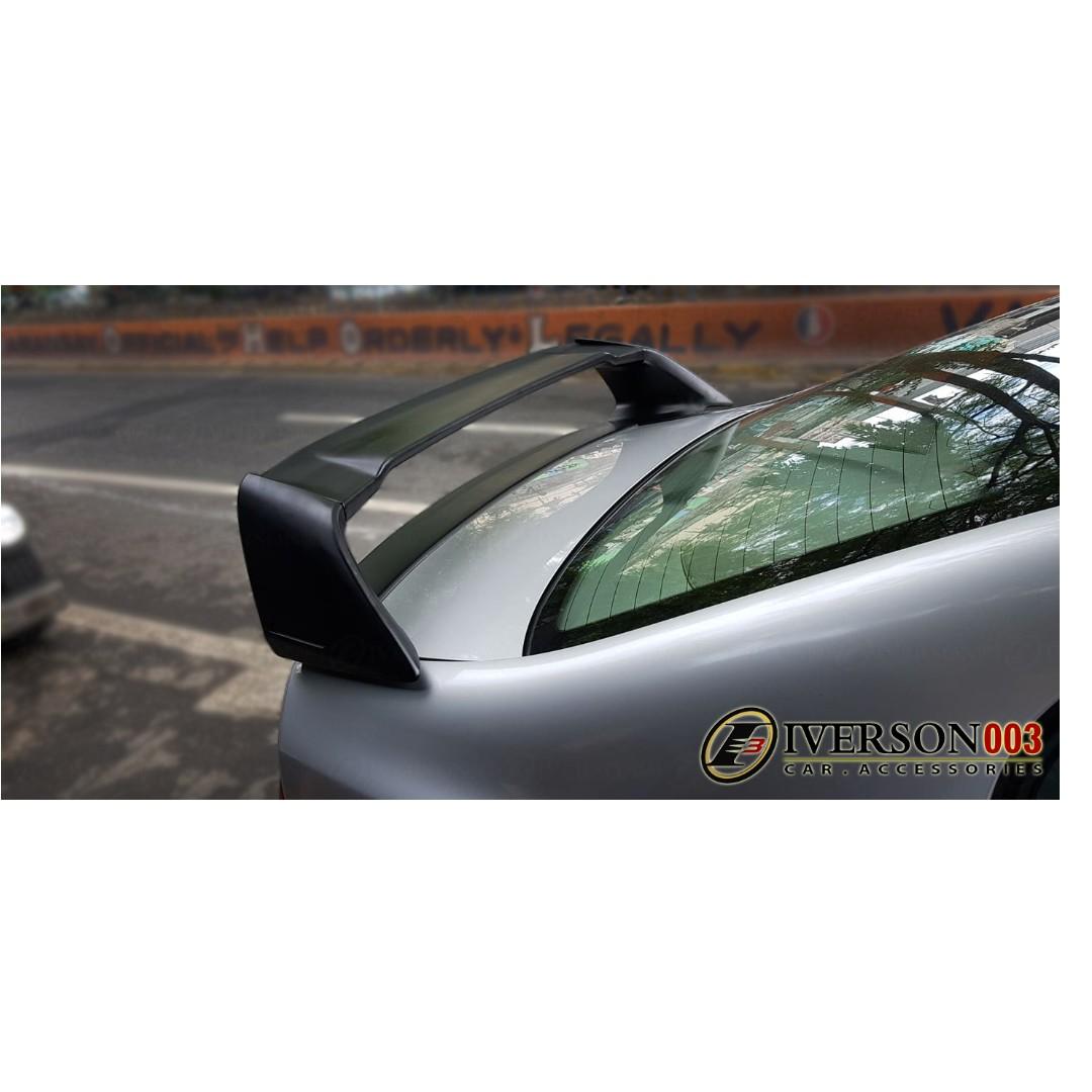 Matte Black Mugen Rr Spoiler For Honda Civic Fd 2006 To 2010 Car Parts Accessories Other Automotive Parts And Accessories On Carousell