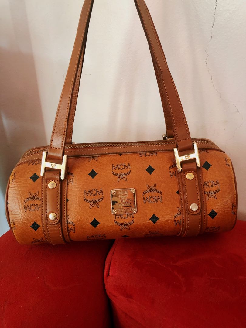 MCM papillon black, Luxury, Bags & Wallets on Carousell