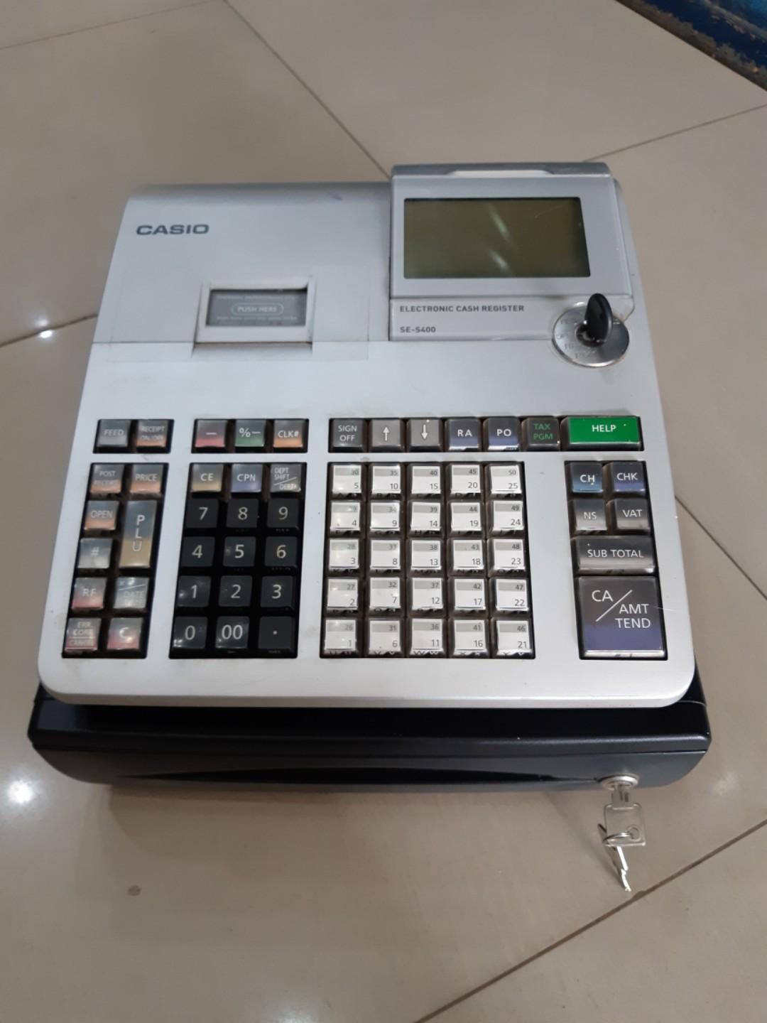 Mesin Kasir Casio SE S400 cash register 2 layar Elektronik