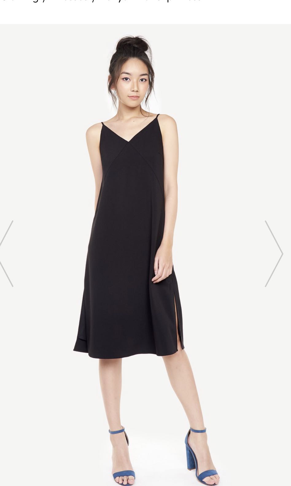 Midi slip dress Women s Fashion Dresses Sets Dresses on Carousell