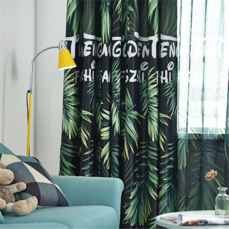 Modern Home Goods Window Treatments Polyester Printed 3d Curtains