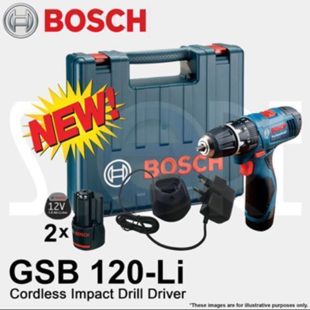 Offer Bosch Cordless Impact Drill Driver Gsb 120 Li 12v