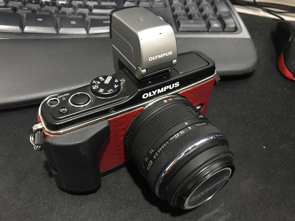 Olympus Pen Ep3 3x Batteries Vf 3 Red Skin M4 3 Photography On Carousell