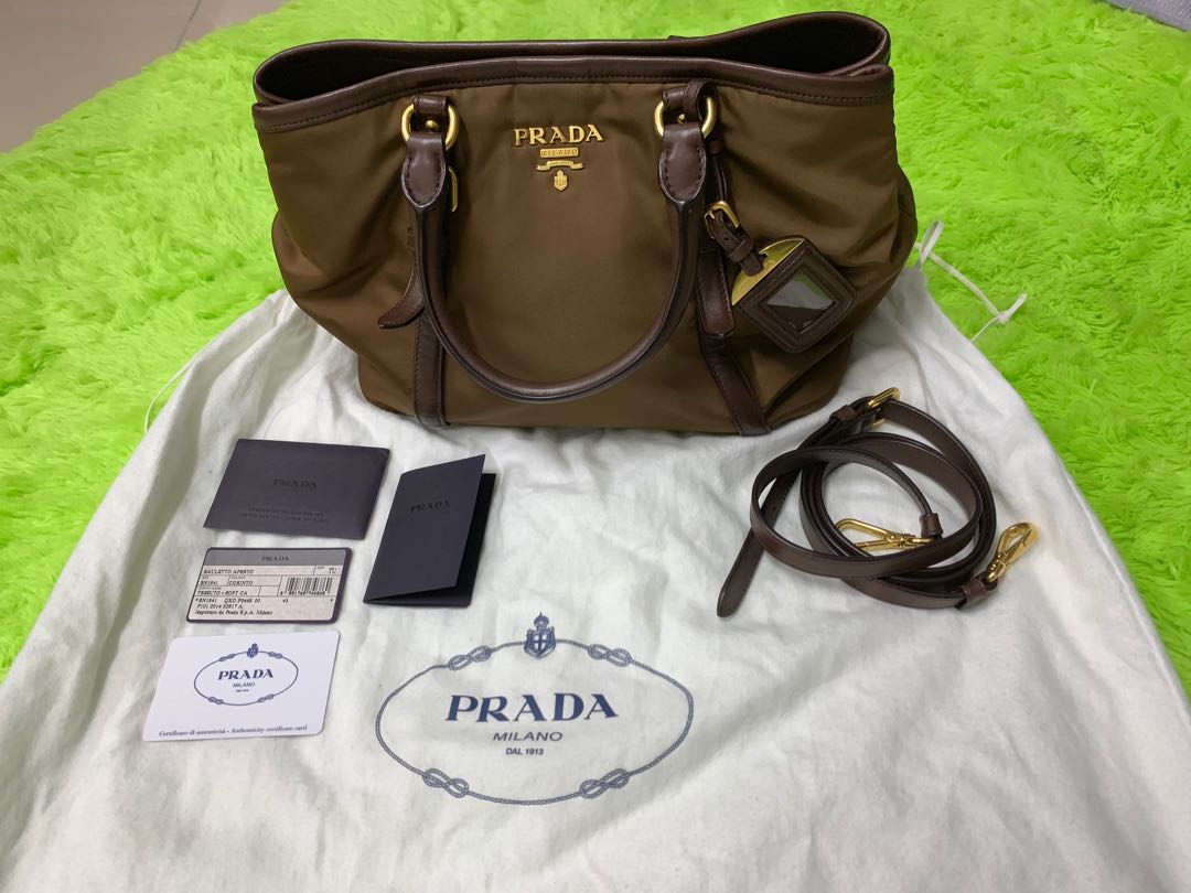 Prada BN1841 Tessuto Nylon Convertible Bag, Luxury, Bags & Wallets on  Carousell